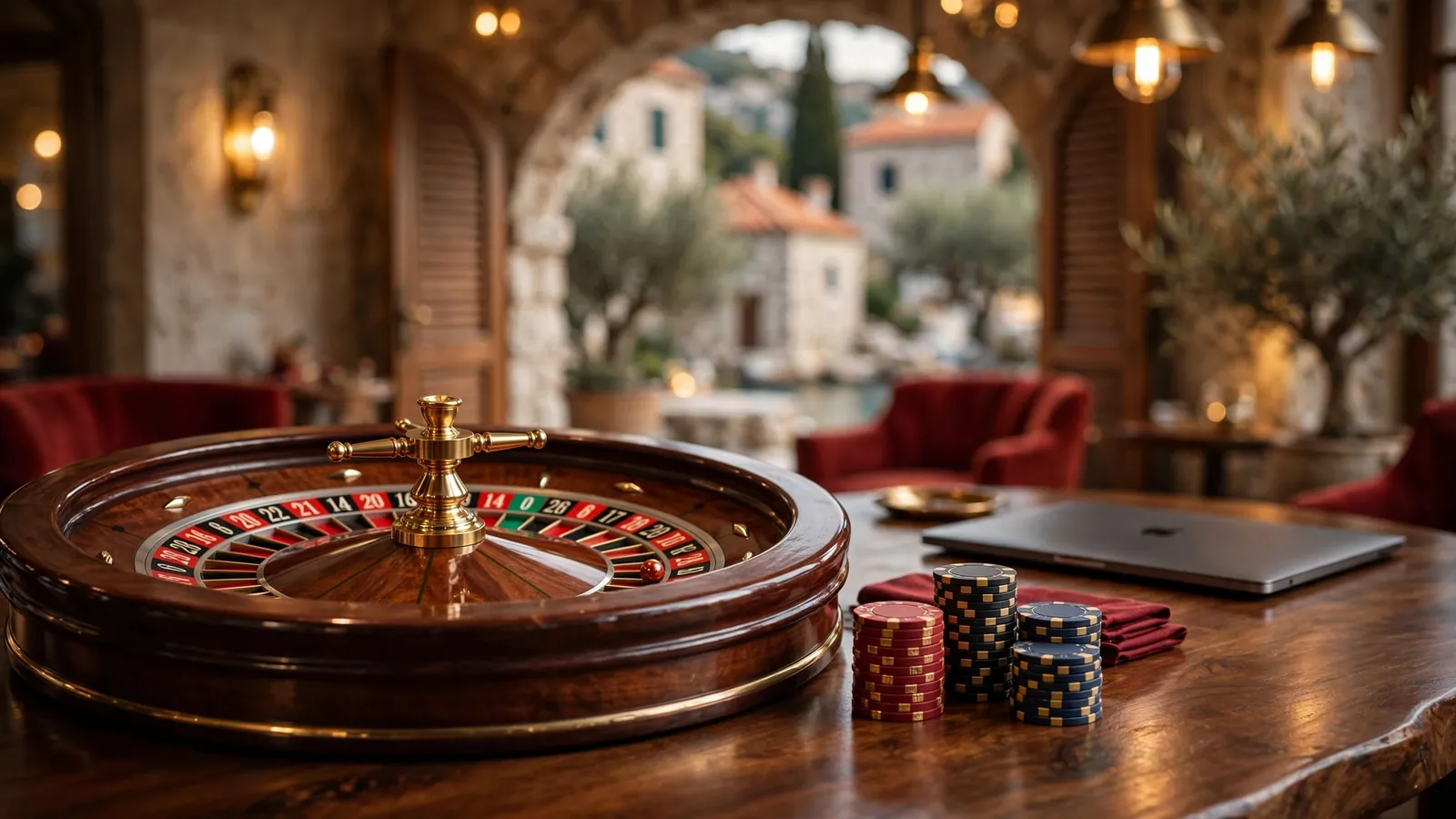 Elegantna roulette na stolu casina u Hrvatskoj