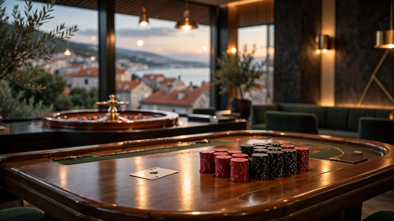 Elegantna blackjack atmosfera u suvremenom hrvatskom casinu